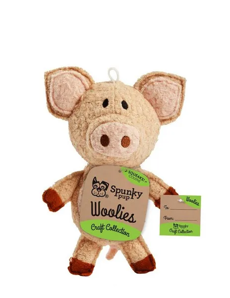 1ea Spunky Pup Woolies Pig - Health/First Aid